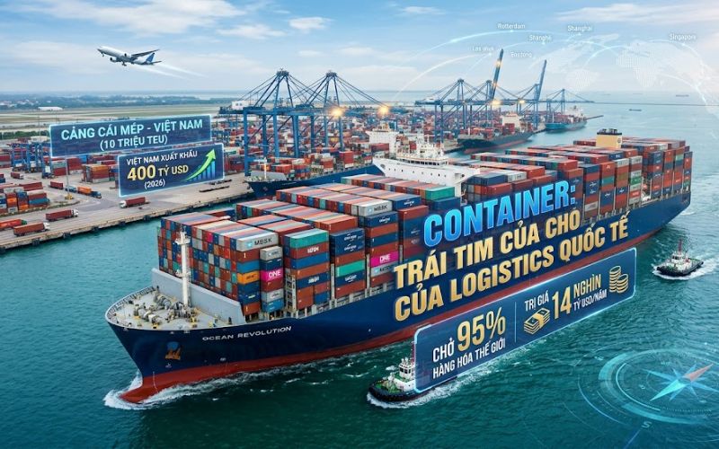 Container Là Gì? 12 Loại Container Và Tiêu Chuẩn Trong Logistics 2026